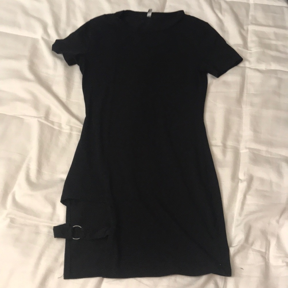 Garter belt/ holster mini black dress